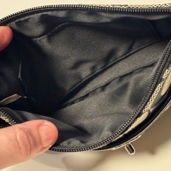 Coach Wristlet signature Monogram Black and White Purse - Picture 7 of 16